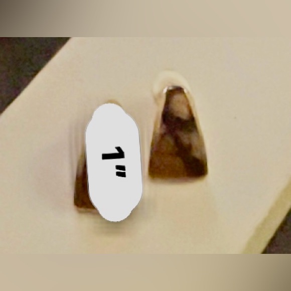 VINTAGE MARKED MADE IN USA ENAMELED EARRINGS - Picture 5 of 5